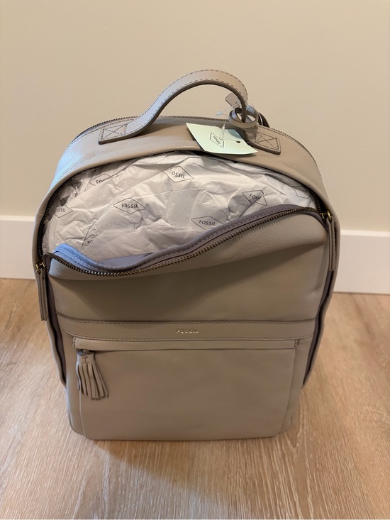 Fossil Sherri Graystone Leather Backpack main image 6